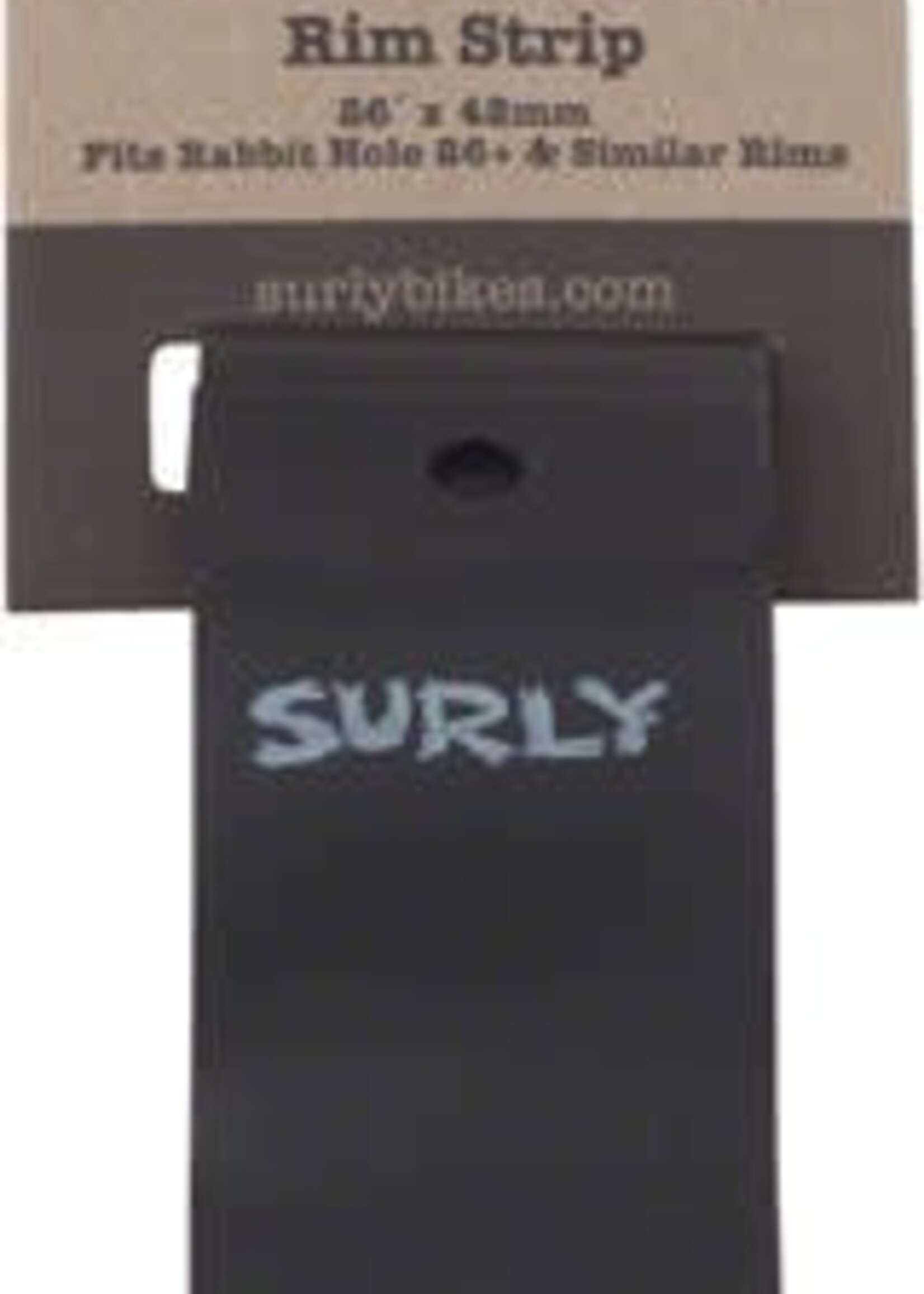 Surly Surly Rim Strip: For 26+ Rabbit Hole Rim, PVC, 38mm wide, Black