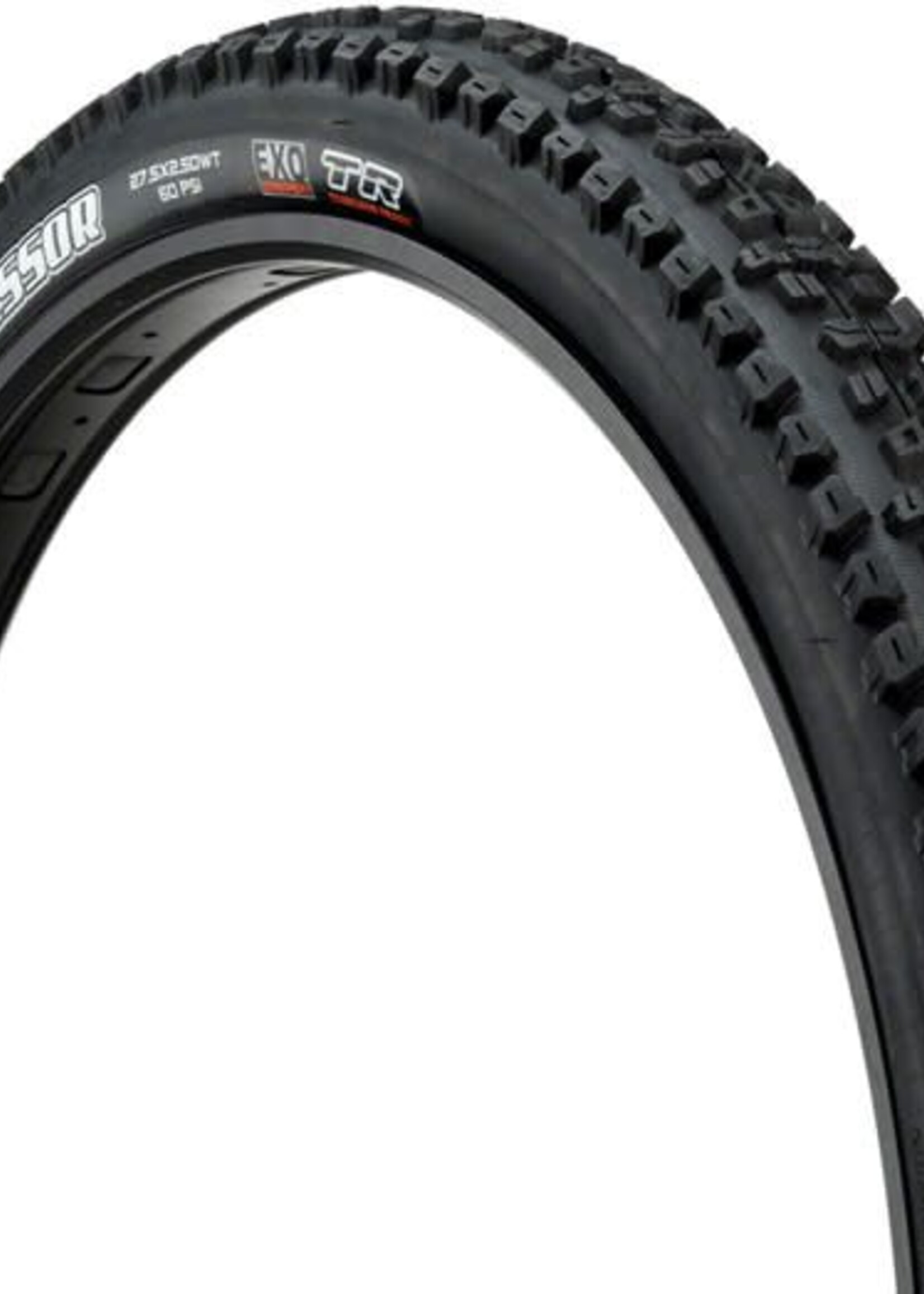 Maxxis Maxxis Aggressor Tire: 27.5 x 2.50", Folding, 60tpi, Dual Compound, EXO, Tubeless Ready, Wide Trail, Black