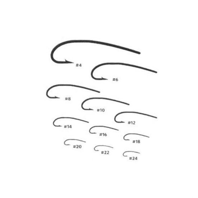 Umpqua Feather Merchants UMPQUA CURVED STRAIGHT EYE U203 50PACK