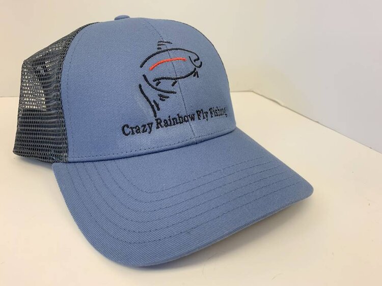 Ugly Bug Fly Shop SIMMS CBP TRUCKER CRAZY RAINBOW FLY FISHING LOGO CAP