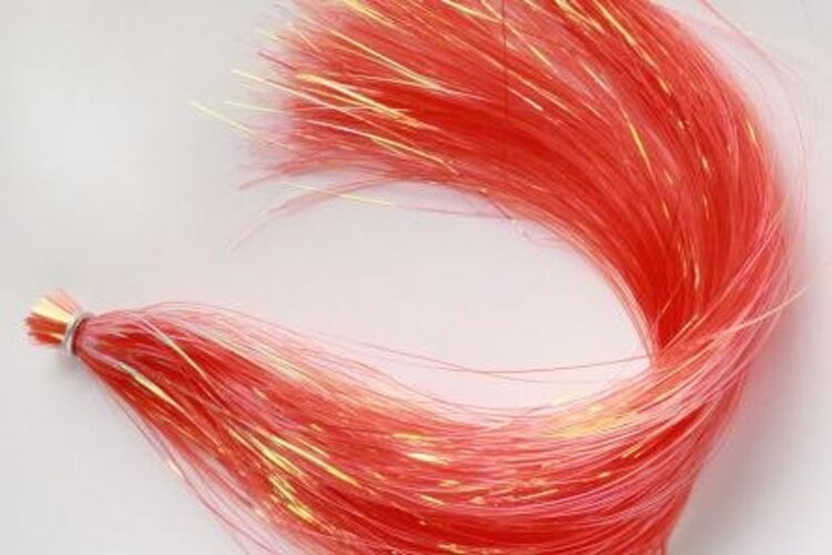 Hareline Dubbin Dyed Pearl Flashabou