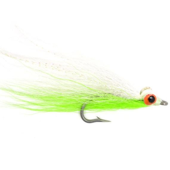 Clouser Minnow Chartreuse//White #6 Saltwater Flies by Umpqua NEW SHIPS FREE 2