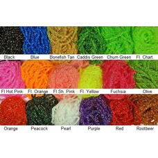 Hareline Dubbin DYED PEARL DIAMOND BRAID