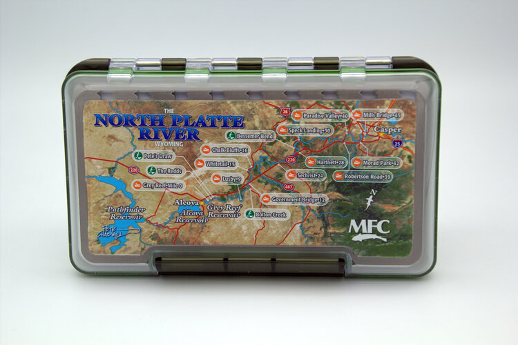 Montana Fly Company MFC FLY BOX WITH NORTH PLATTE MAP