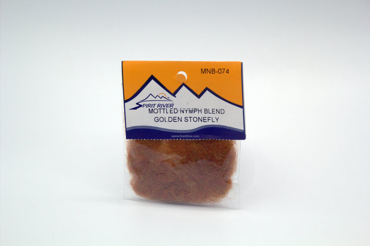 Hareline Dubbin SPIRIT RIVER NYMPH BLEND GOLDEN STONEFLY