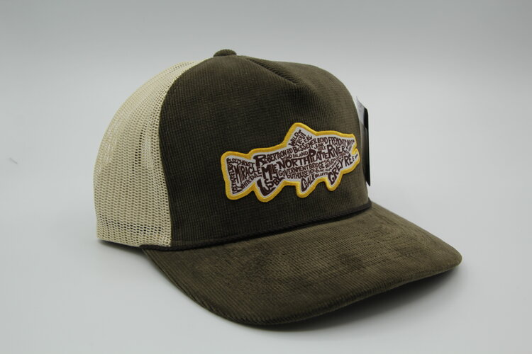 Ugly Bug Fly Shop RICHARDSON OUR RIVER TROUT PATCH HAT YELLOW LOGO