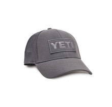 YETI GREY ON GREY PATCH TRUCKER HAT OSFM