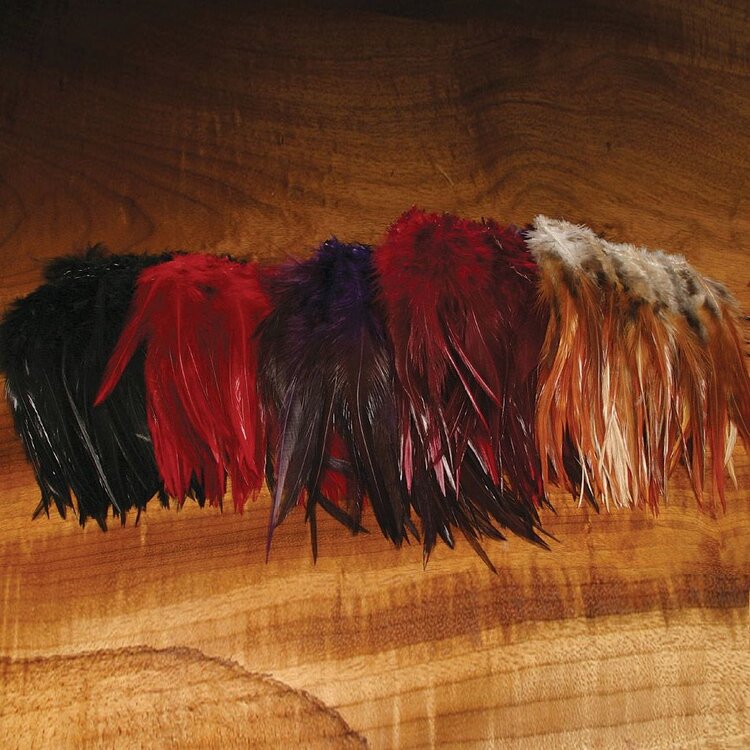 Hareline Dubbin HARELINE WOOLY BUGGER SADDLE HACKLE 6-7"