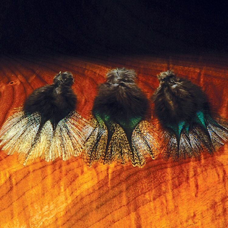 Hareline Dubbin HARELINE GALLO DE LEON SADDLE FEATHERS DUN