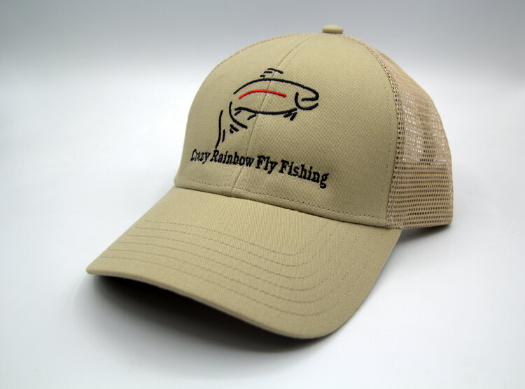 Ugly Bug Fly Shop SIMMS CBP TRUCKER CRAZY RAINBOW FLY FISHING LOGO CAP