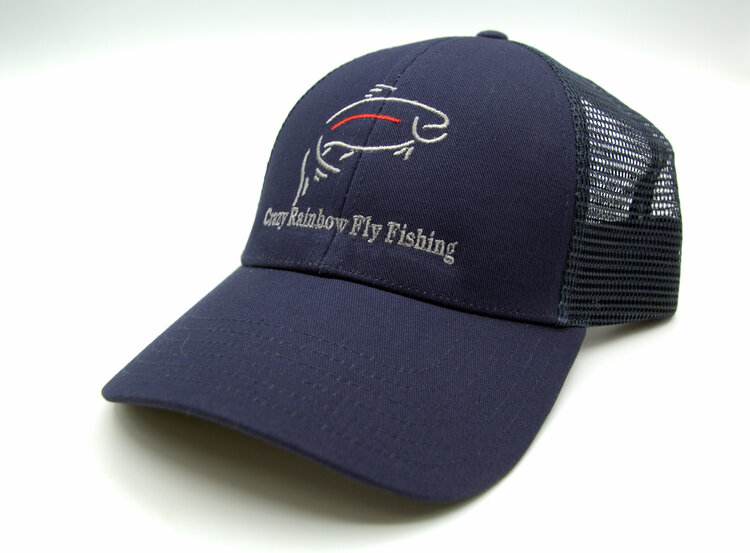 Ugly Bug Fly Shop SIMMS CBP TRUCKER CRAZY RAINBOW FLY FISHING LOGO CAP