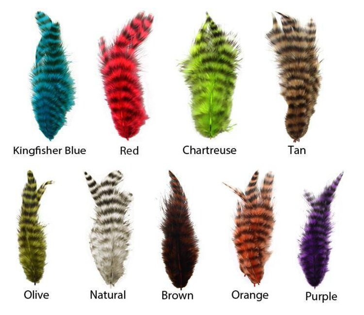 Hareline Dubbin GRIZZLY SOFT HACKLE FEATHERS