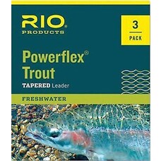 Rio RIO POWERFLEX TAPERED LEADER  7.5 FEET 3 PACK Rio RIO POWERFLEX TAPERED LEADER  7.5 FEET 3 PACK
