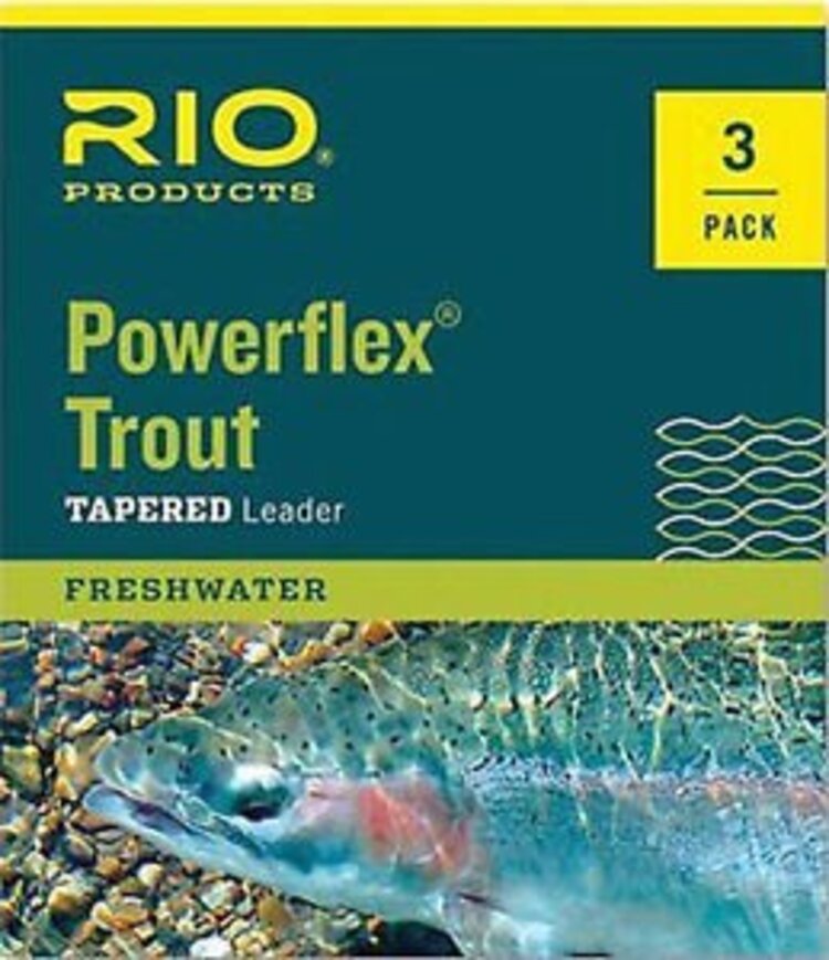 Rio RIO POWERFLEX TAPERED LEADER  7.5 FEET 3 PACK