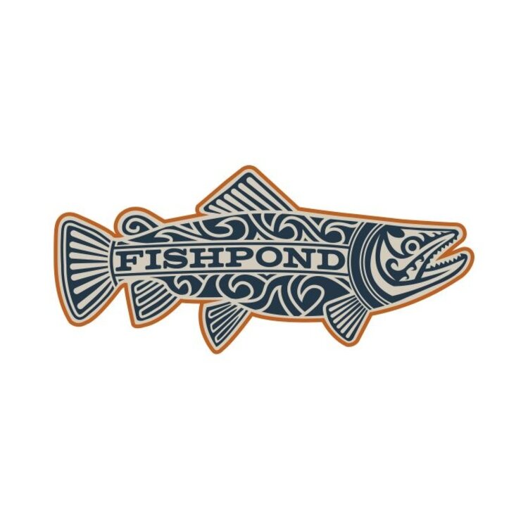 Fishpond FISHPOND MAORI TROUT STICKER - OVERCAST 7"