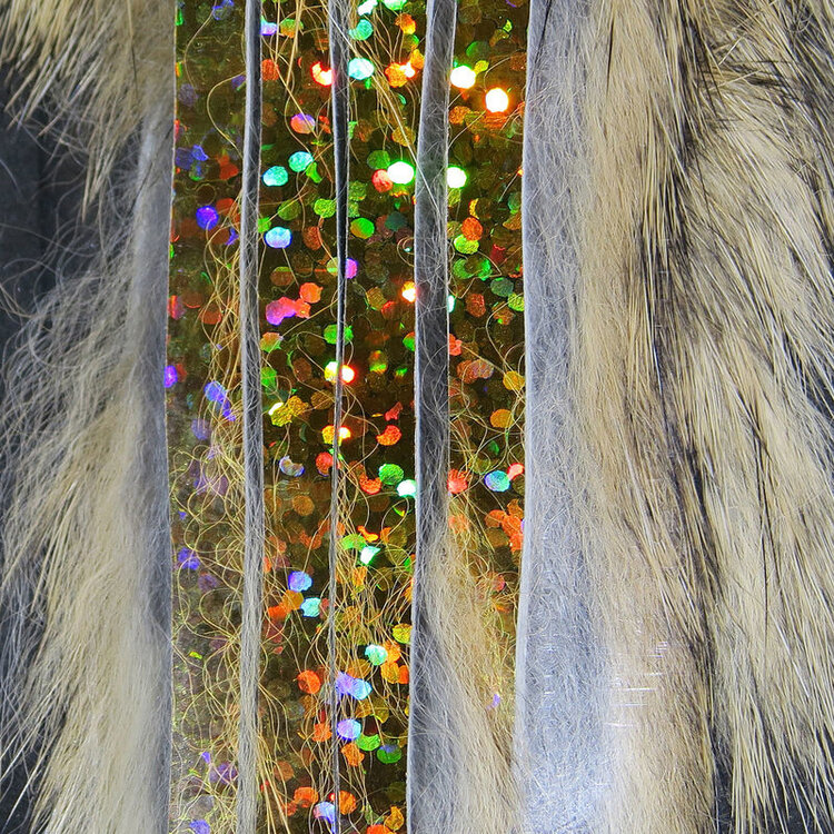 Hareline Dubbin HARELINE BLING RABBIT STRIPS