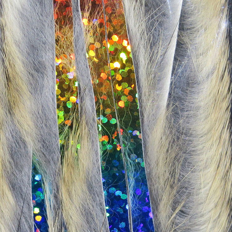 Hareline Dubbin HARELINE BLING RABBIT STRIPS