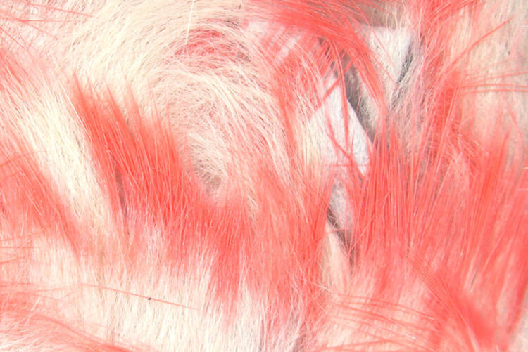 Hareline Dubbin RABBIT STRIPS FLESH STRIPS TWO TONE