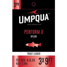 Umpqua Feather Merchants UMPQUA PERFORM X TROUT LEADER 3-PACK