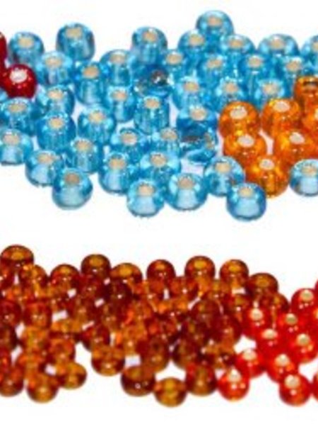 Tyers Glass Beads - IRR Blue Midge