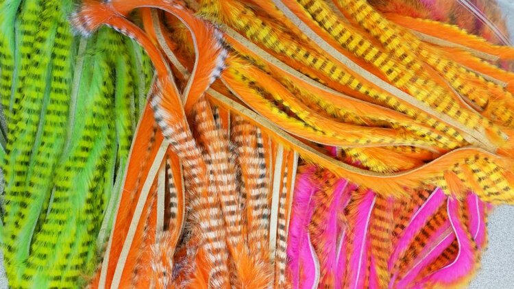 Hareline Dubbin HARELINE MAGNUM TIGER BARRED STRIPS