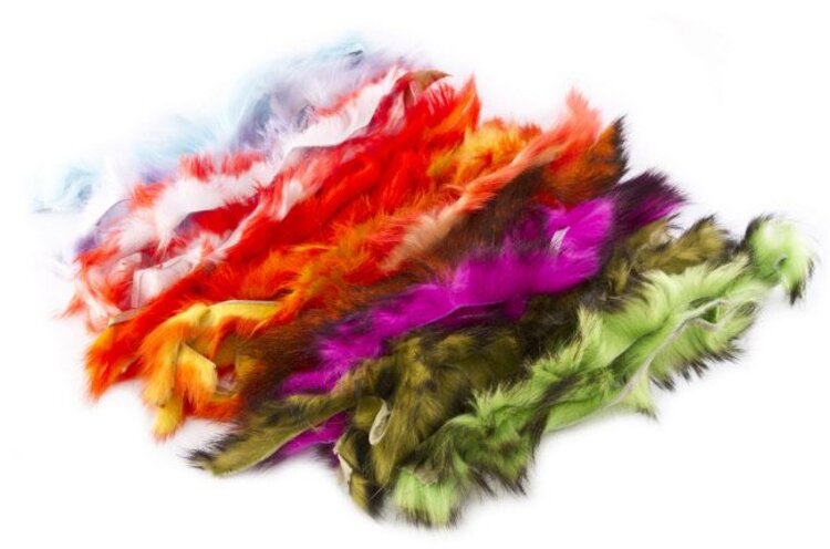 Hareline Dubbin HARELINE TWO TONED RABBIT STRIPS