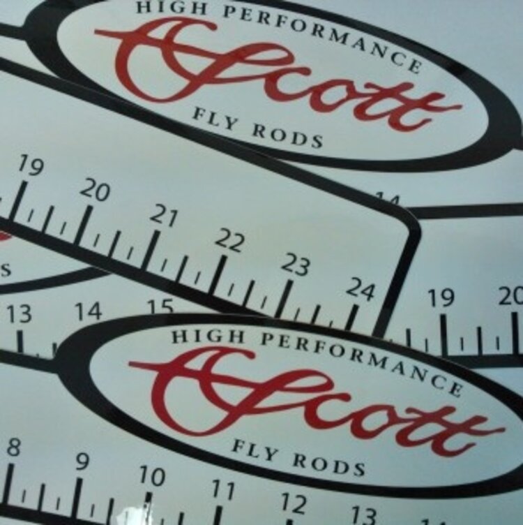 Scott SCOTT FLY ROD 2' RULER DECAL