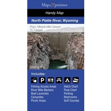 Ugly Bug Fly Shop NORTH PLATTE RIVER PAPER MAP