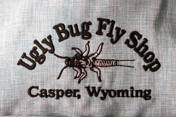 Ugly Bug Fly Shop ORVIS TECH CHAMBRAY LS WORK SHIRT UGLY BUG LOGO