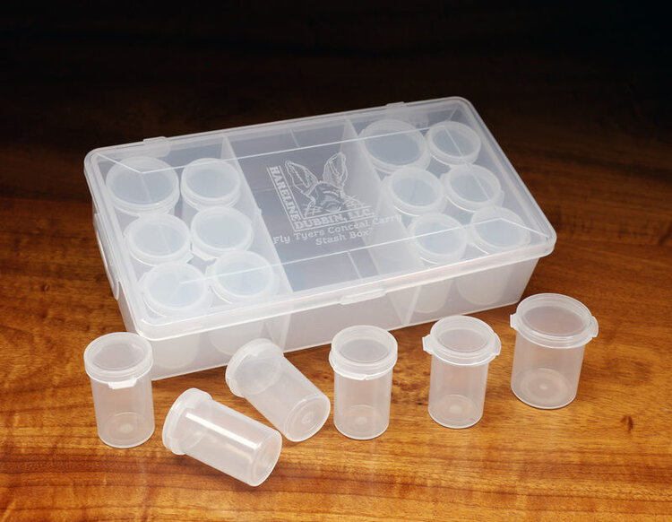 Hareline Dubbin FLY TYERS 18 POP TO CONCEAL CARRY STASH BOX
