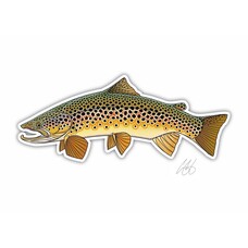 CASEY UNDERWOOD Brown Trout Decal by Casey Underwood