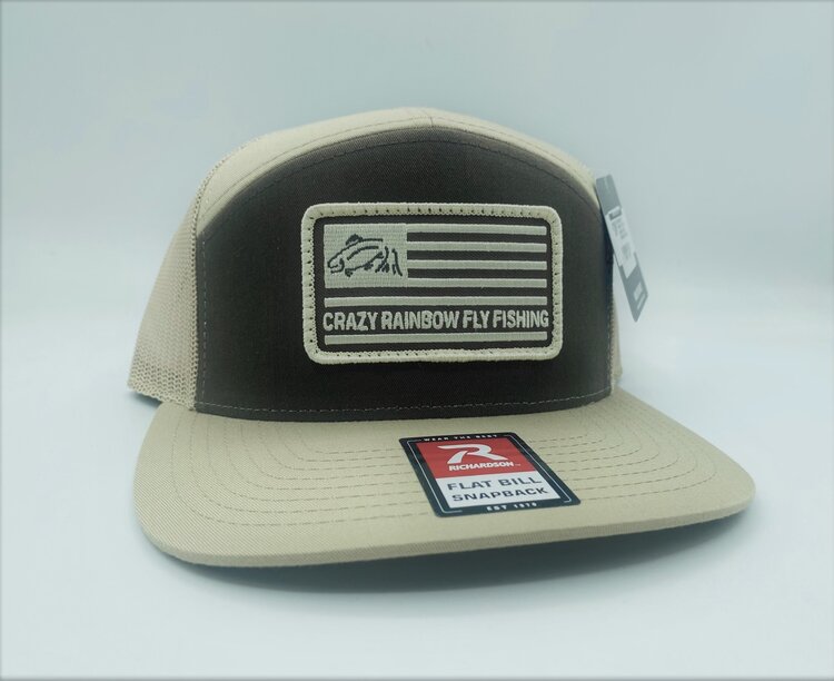 RICHARDSON RICHARDSON CRAZY RAINBOW FLY FISHING AMERICAN FLAG HAT