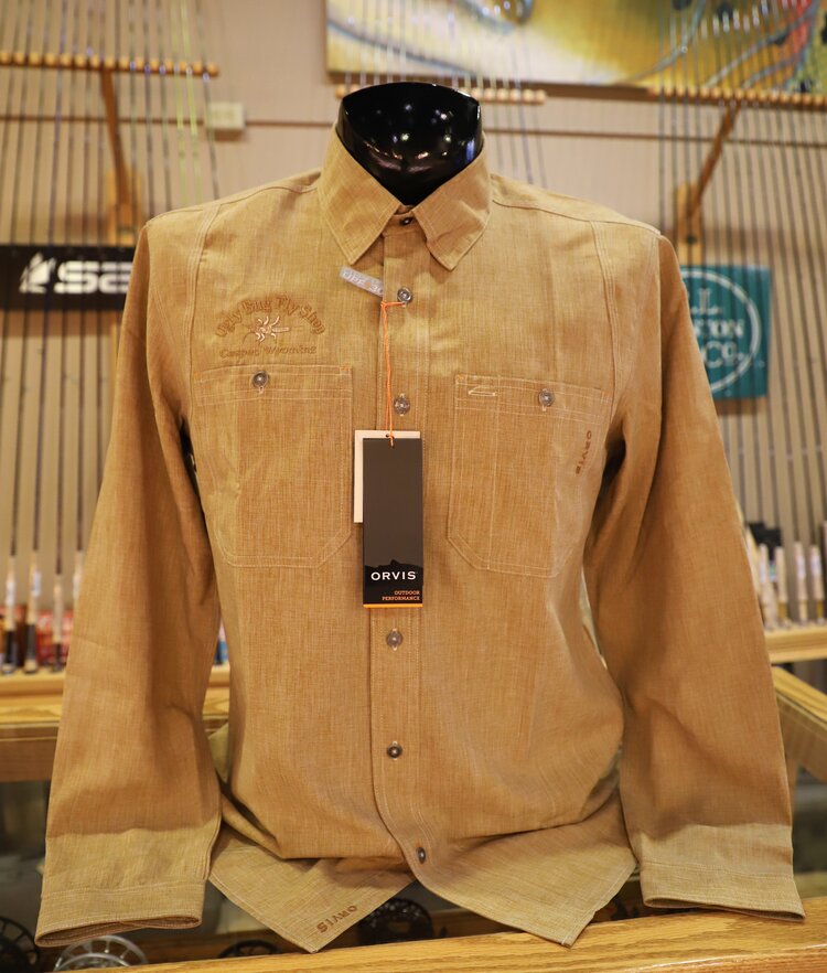 Ugly Bug Fly Shop ORVIS TECH CHAMBRAY LS WORK SHIRT UGLY BUG LOGO