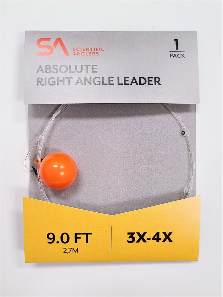 Scientific Anglers ABSOLUTE RIGHT-ANGLE LEADER- 3/4 INDICATOR - 9' 3X-4X