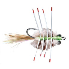 Dream Cast Fly Fishing PERMIT CRAB, DEL'S NP EYE TAN/BROWN #4