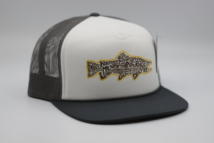 Ugly Bug Fly Shop RICHARDSON OUR RIVER TROUT PATCH HAT YELLOW LOGO