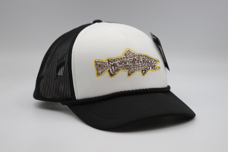 Ugly Bug Fly Shop RICHARDSON OUR RIVER TROUT PATCH HAT YELLOW LOGO