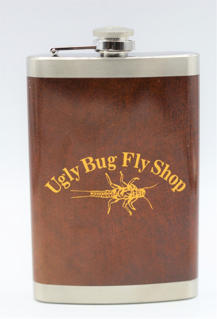 Montana Fly Company UGLY BUG FLY SHOP STAINLESS STEEL HIP FLASK UGLY BUG LOGO