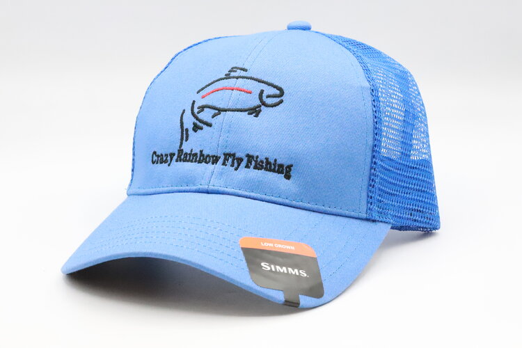 Ugly Bug Fly Shop SIMMS CBP TRUCKER CRAZY RAINBOW FLY FISHING LOGO CAP