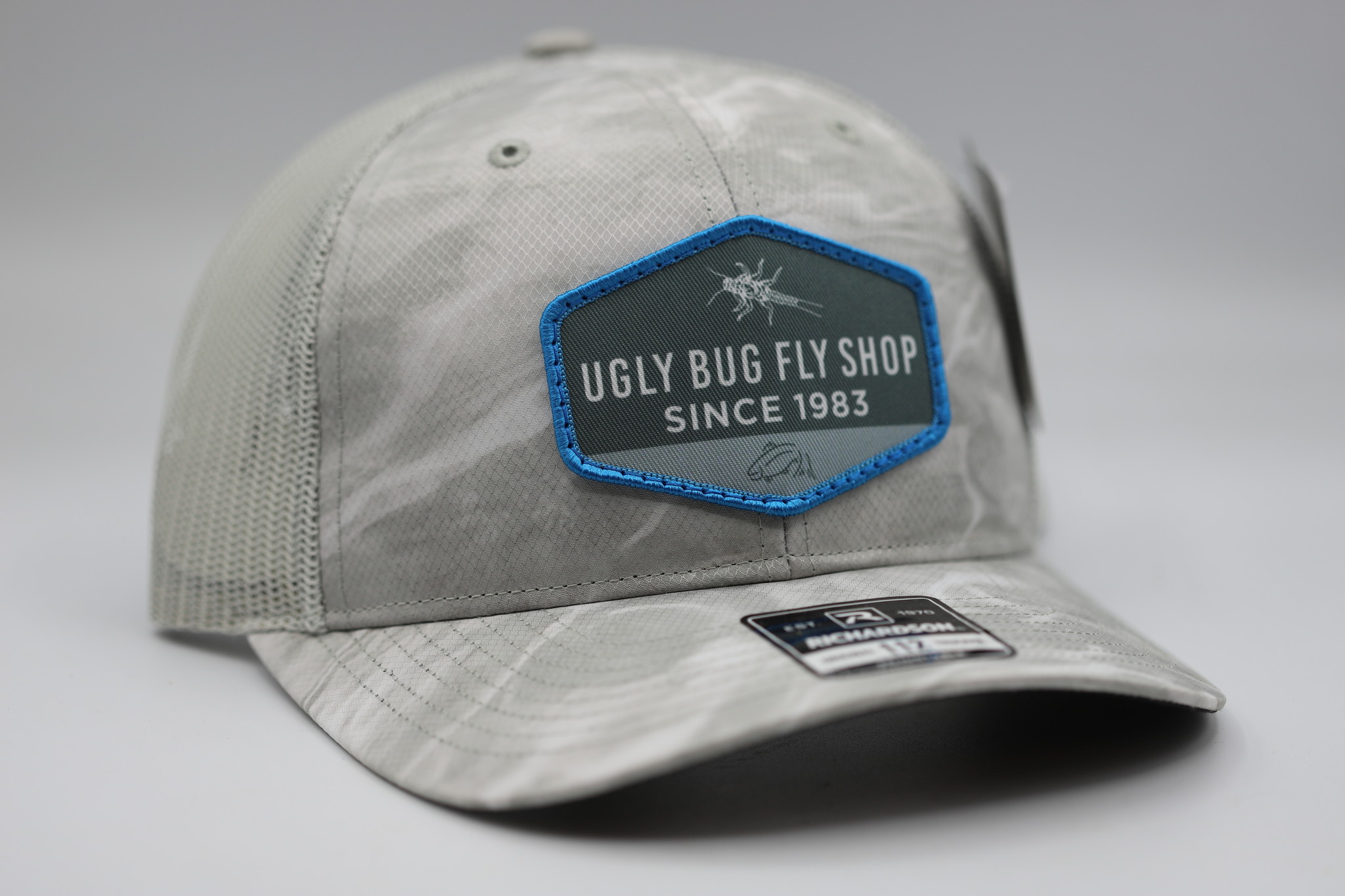 Ugly Bug Fly Shop RICHARDSON OUR RIVER TROUT PATCH HAT YELLOW LOGO