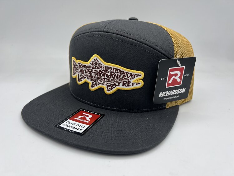 Ugly Bug Fly Shop RICHARDSON OUR RIVER TROUT PATCH HAT YELLOW LOGO