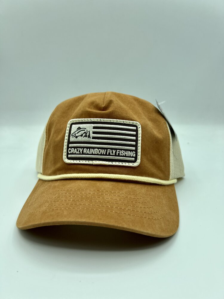 RICHARDSON RICHARDSON CRAZY RAINBOW FLY FISHING AMERICAN FLAG HAT