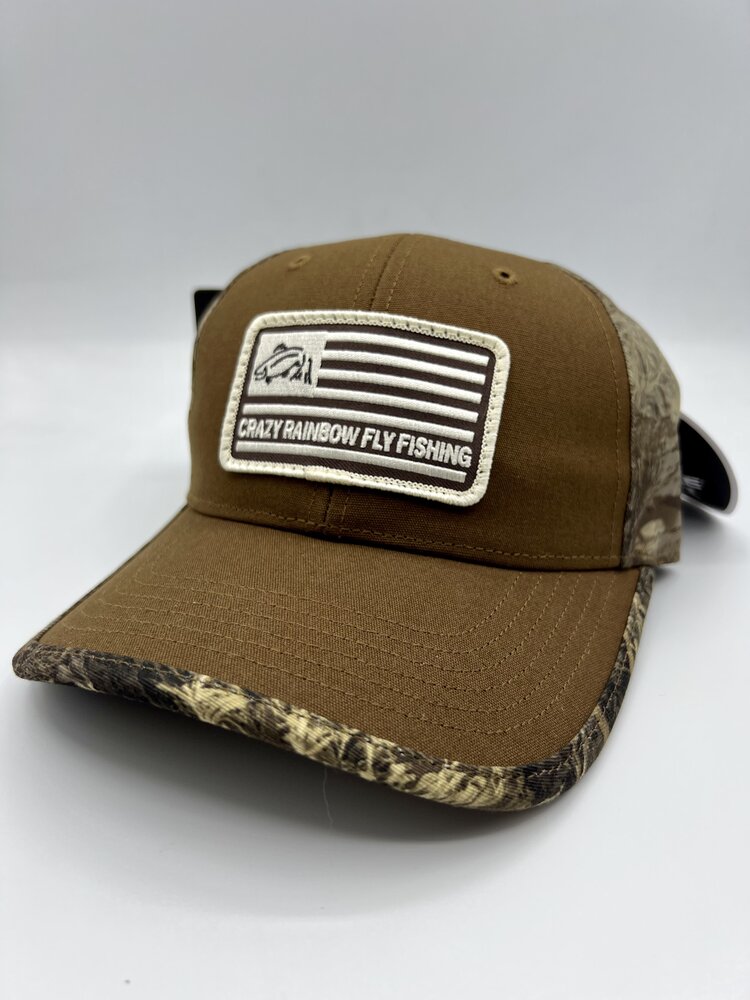 RICHARDSON RICHARDSON CRAZY RAINBOW FLY FISHING AMERICAN FLAG HAT