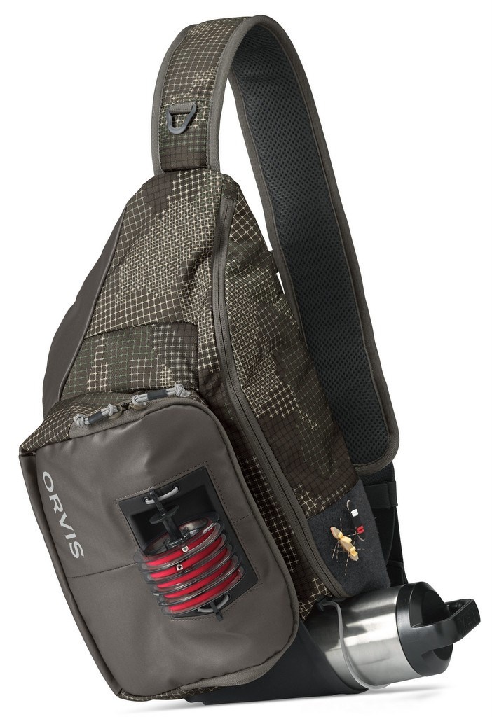 Men Women Fly Fishing Sling Pack Crossbody Backpack Compact Water-Resistan  Bag
