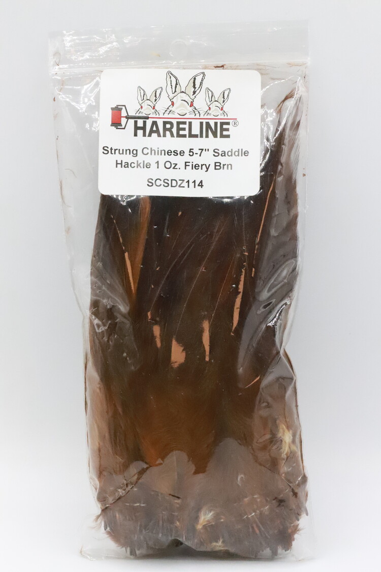Hareline Dubbin HARELINE STRUNG CHINESE SADDLE HACKLE