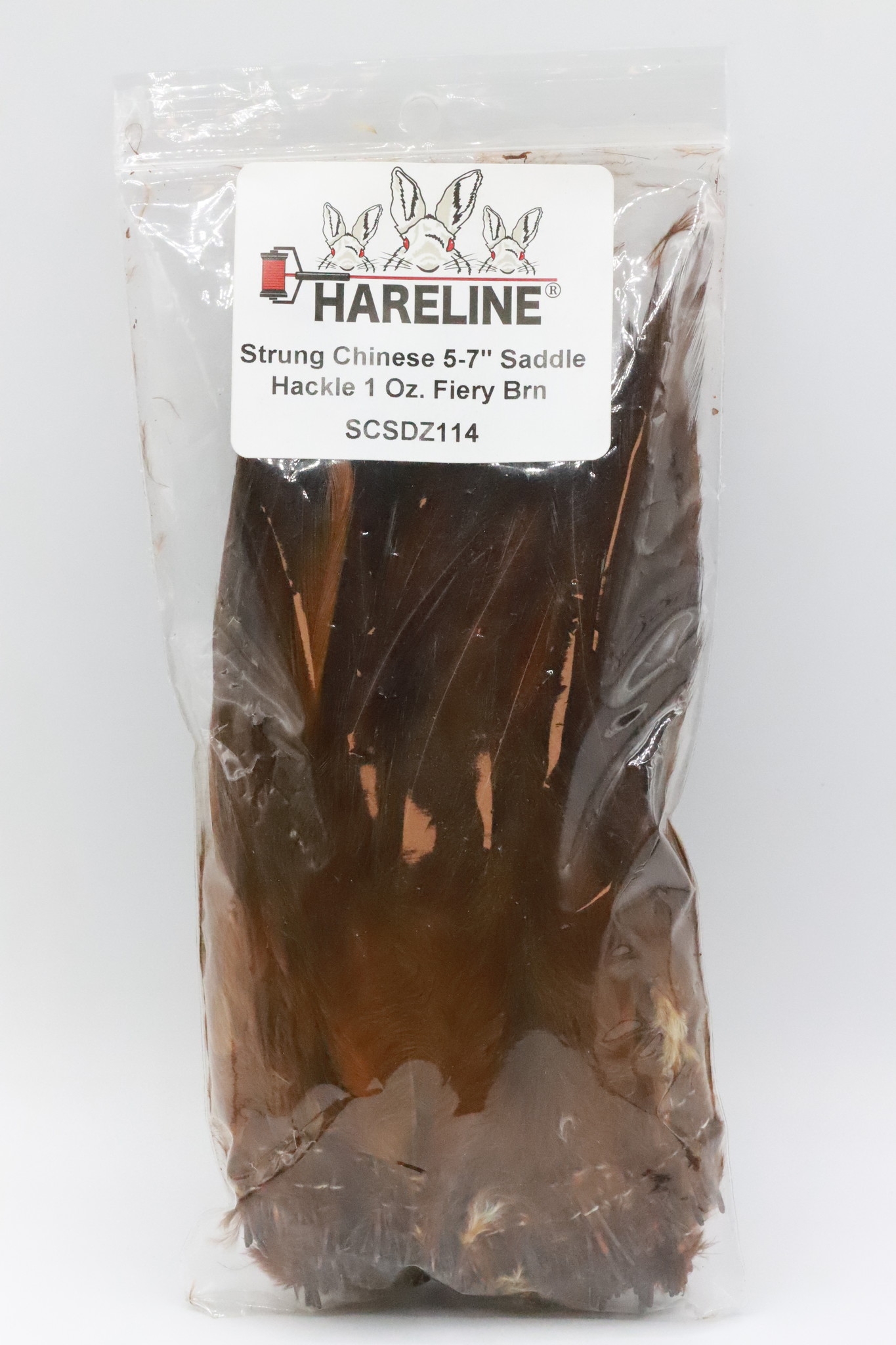 Hareline Strung Chinese Saddle Hackle - Chartreuse