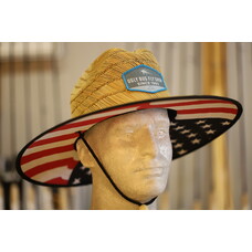 RICHARDSON RICHARDSON  STRAW HAT WITH FLAG  AND UGLY BUG LOGO