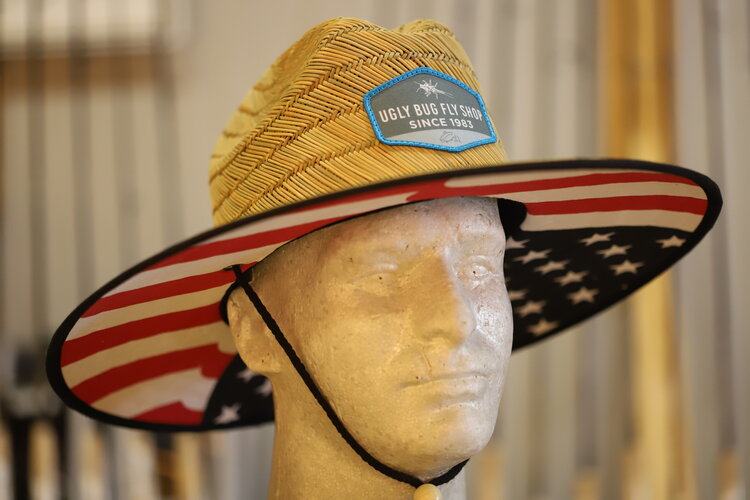 RICHARDSON RICHARDSON  STRAW HAT WITH FLAG  AND UGLY BUG LOGO