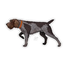 WIRE HAIRED POINTING GRIFFON DECAL CASEY UNDERWOOD