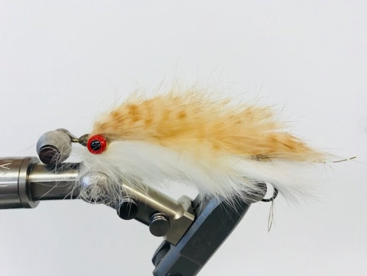 Solitude Fly Company LANIER'S STRUNG OUT STREAMER TAN/ WHITE size 6